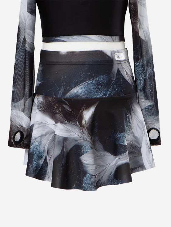 Юбка-шорты детская для танцев и спорта ШарЛиС для девочки Breeze black