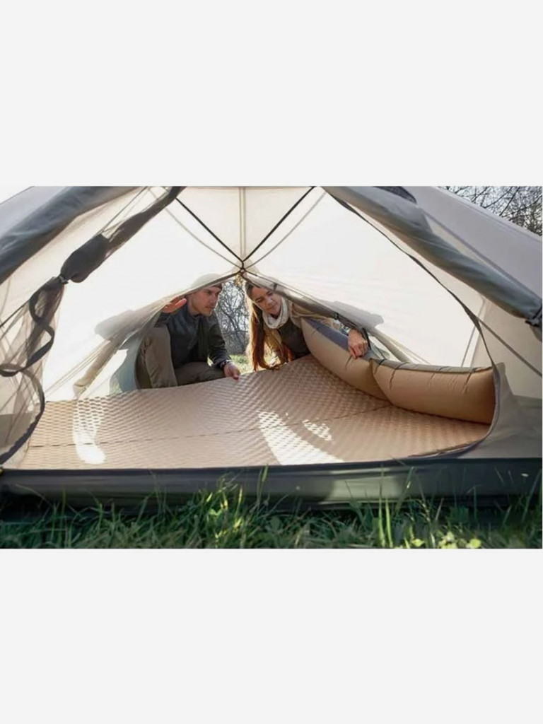 Коврик самонадувающийся с подушкой Naturehike, 185х60х2,5 см, синий