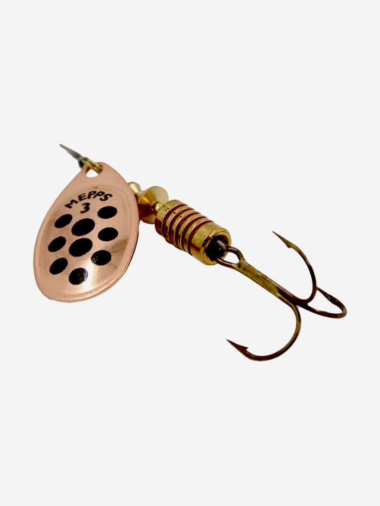 Блесна для рыбалки вертушка Mepps AGLIA PTS, 3, Copper /Black dots, 5 штук в комплекте