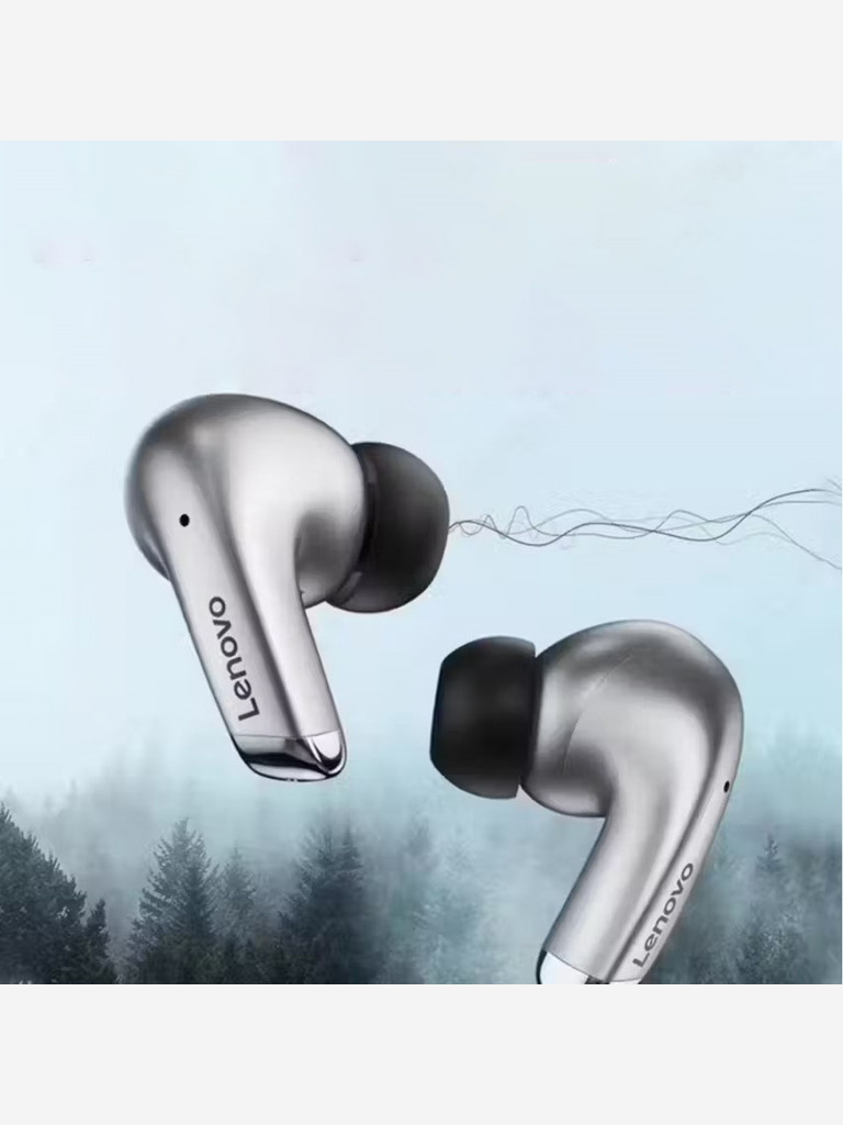 Беспроводная Bluetooth-гарнитура Lenovo LP5 Спортивная игровая гарнитура TWS Bluetooth 5.0 с микрофоном серые