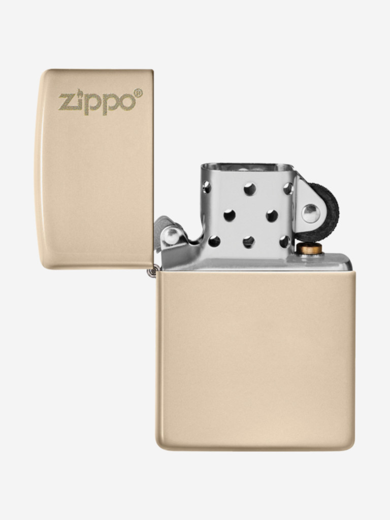 Зажигалка бензиновая ZIPPO 49453ZL Classic Logo Flat Sand