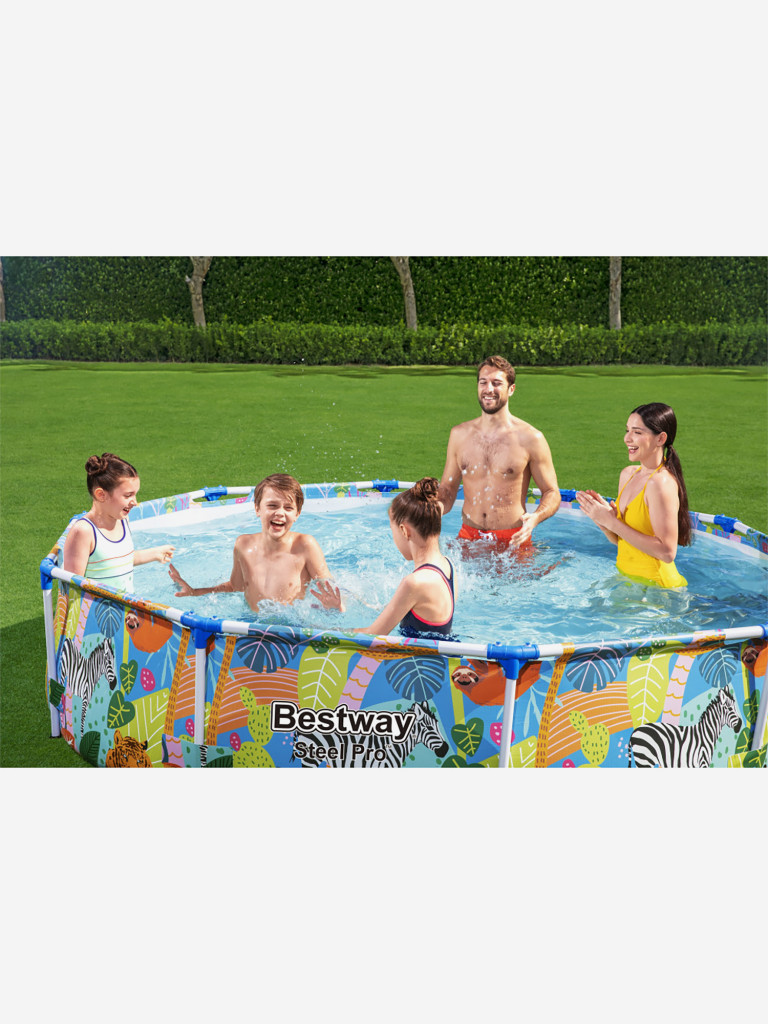 Каркасный бассейн Bestway 56985 (305х66см) разноцветный