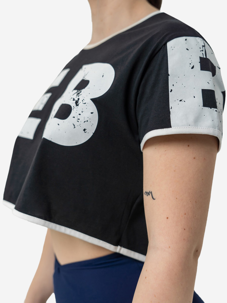 Топ спортивный женский NEBBIA Oversized crop top GAME ON 610