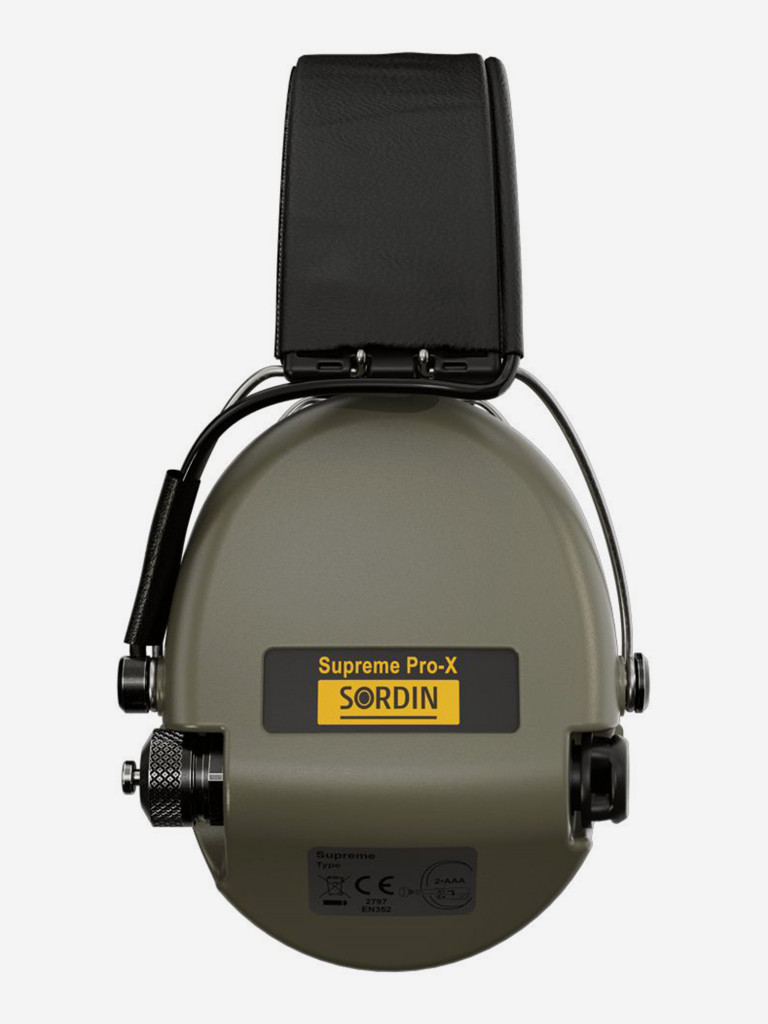 Активные наушники для стрельбы Sordin MSA Supreme Pro-X, SNR25dB, NRR18dB, влагозащита, зеленый