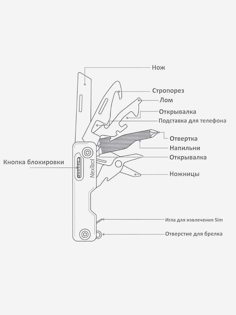 Нож складной Nextool Knight EDC
