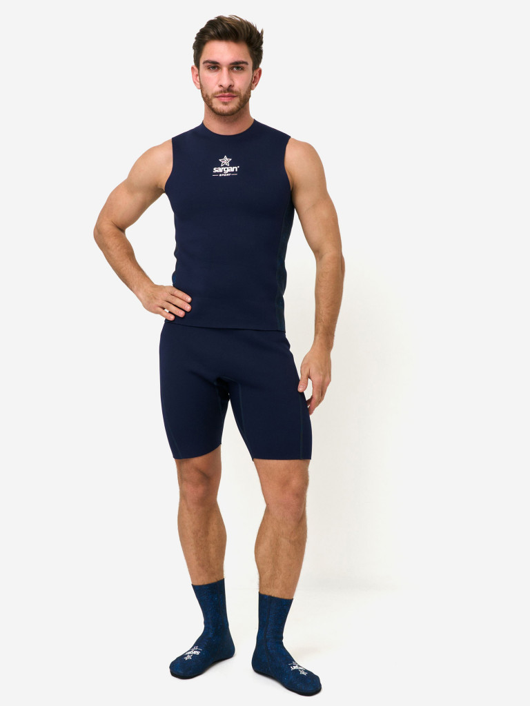 Неопреновые носки 2мм унисекс для водного спорта SARGAN Sport Синий
