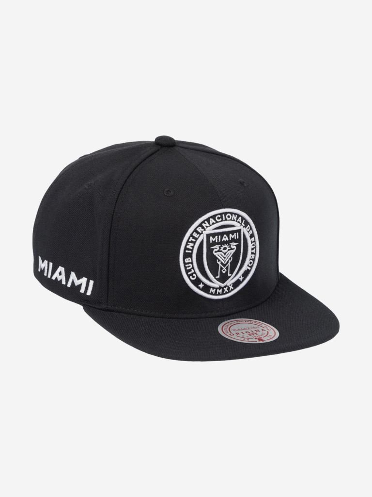 Бейсболка с прямым козырьком MITCHELL NESS HS8541-IMCBLCK Inter Miami CF MLS (черный)