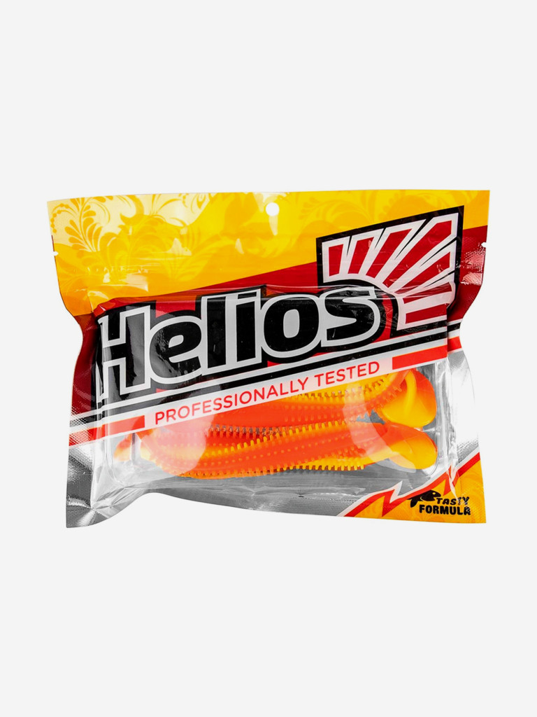 Мягкая приманка Helios Shaggy, 5,12'' / 13 см, Orange & Yellow, 5 шт (HS-18-015)