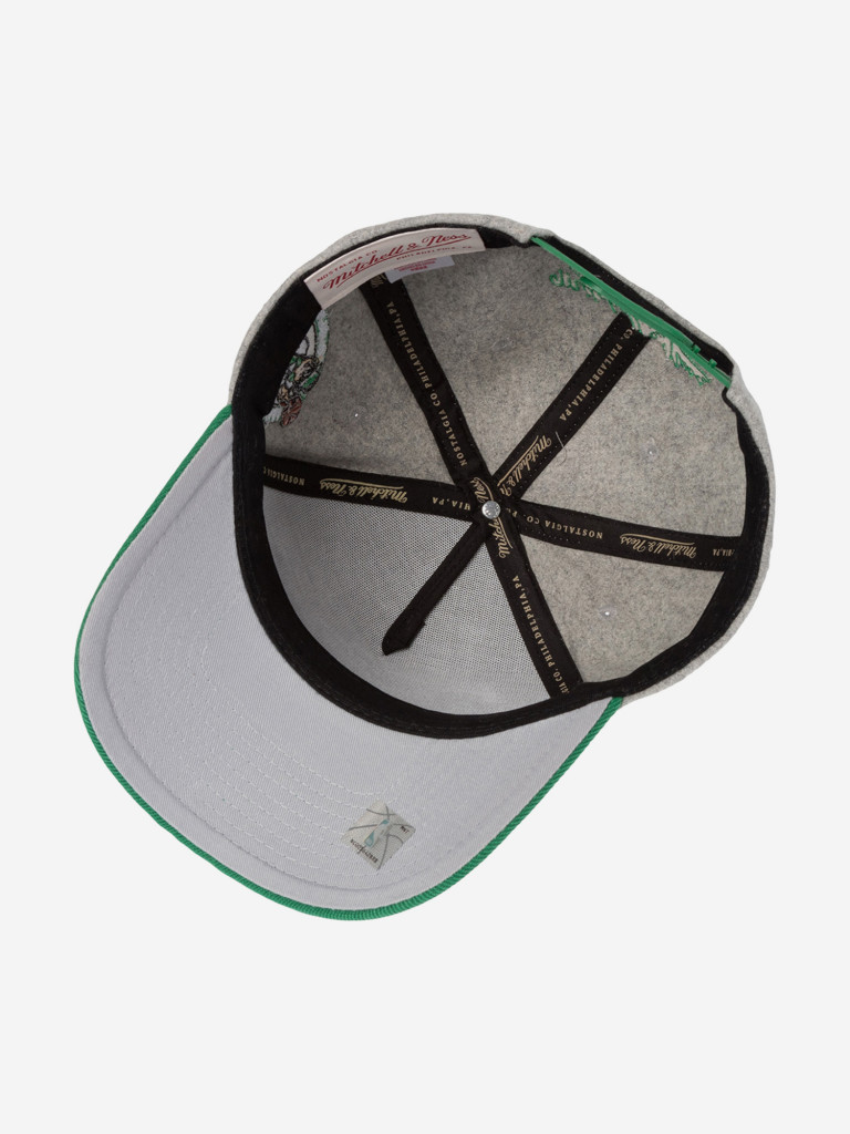 Бейсболка MITCHELL NESS HP14543-BCEGREY Boston Celtics NBA