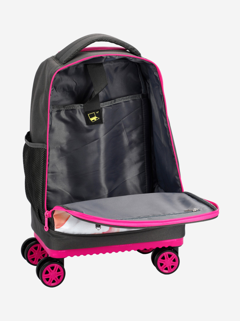 Чемодан детский BEYOND TIME D03 Девочка и щенок серый