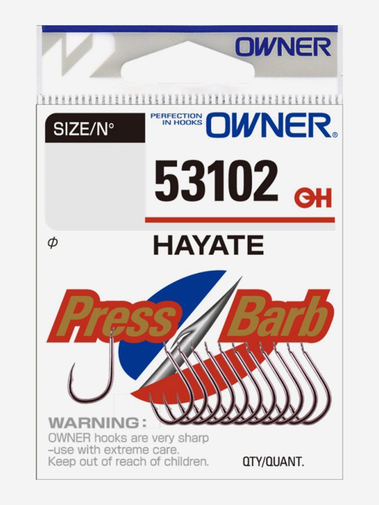 Крючок OWNER Hayate purple №7 12шт