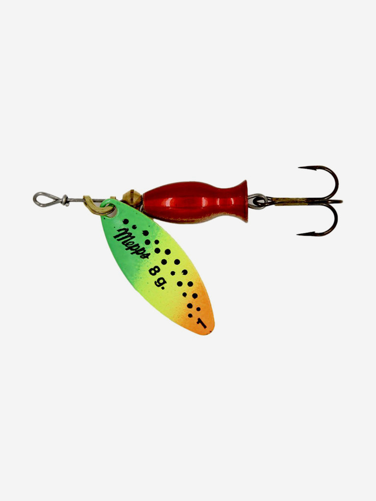 Блесна для рыбалки вертушка Mepps AGLIA LONG HEAVY, 1, Gold/Tiger, комплект из 5 штук