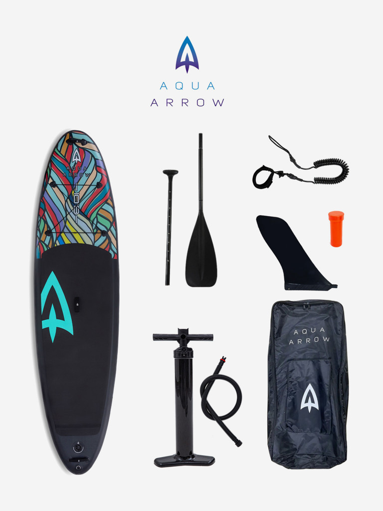 SUP доска надувная Aqua Arrow 10.6 ART Coral, полная комплектация