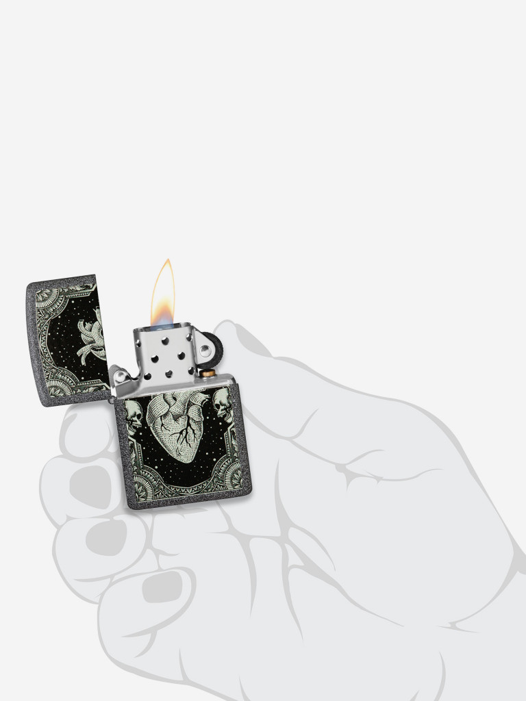 Зажигалка бензиновая ZIPPO 48720 Heart