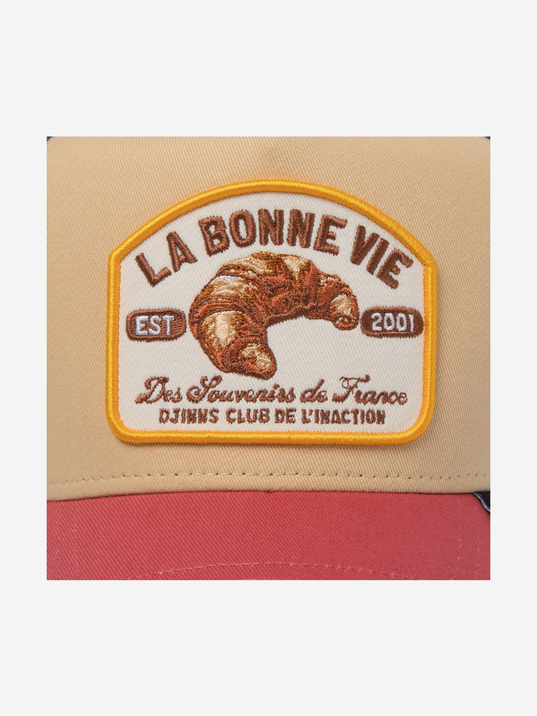 Бейсболка с сеточкой DJINNS HFT La Bonne Vie 2 (бежевый)