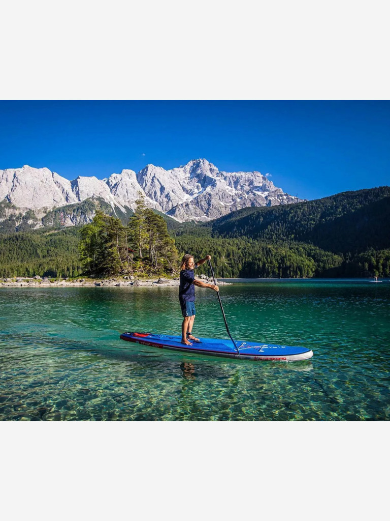 Сапборд надувной двухслойный Starboard iGO Deluxe SC 11.2х31+х6, 340x79x15 см