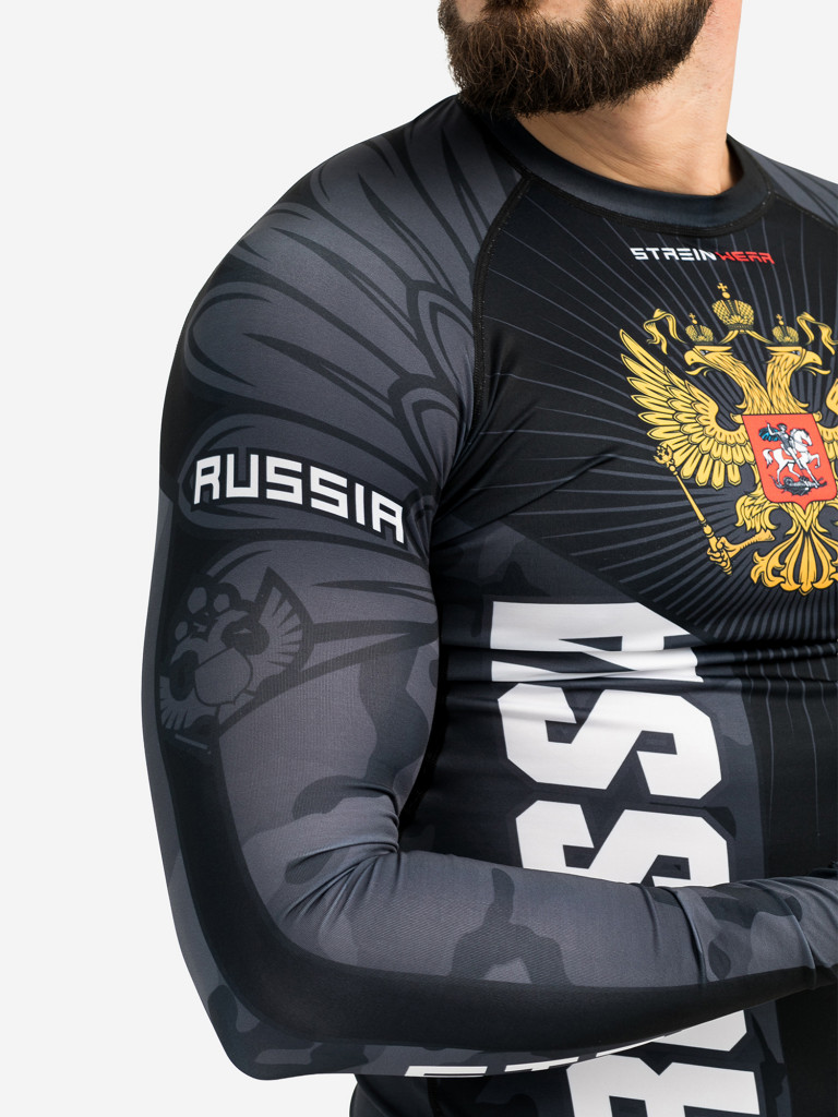 Рашгард компрессионный мужской STREIN National Team Black