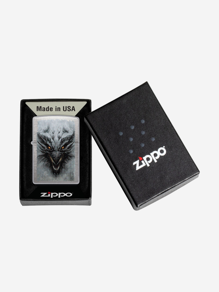 Зажигалка Zippo Dragon Design Linen Weave