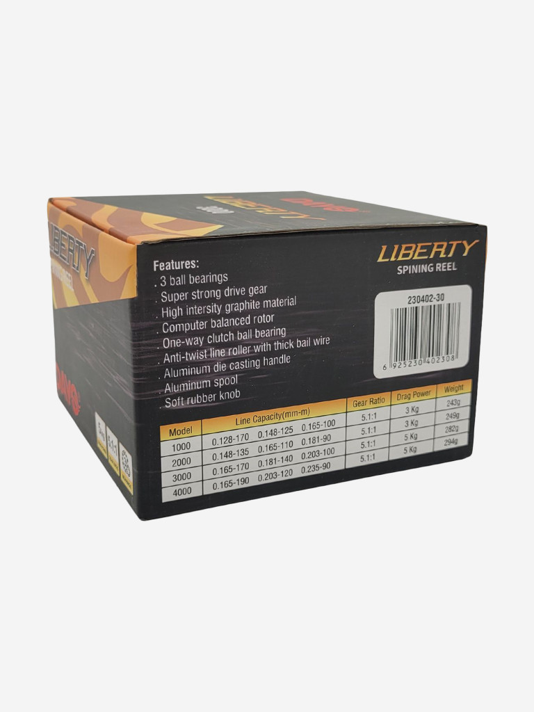 Катушка Dayo LIBERTY 1000 с передним фрикционом