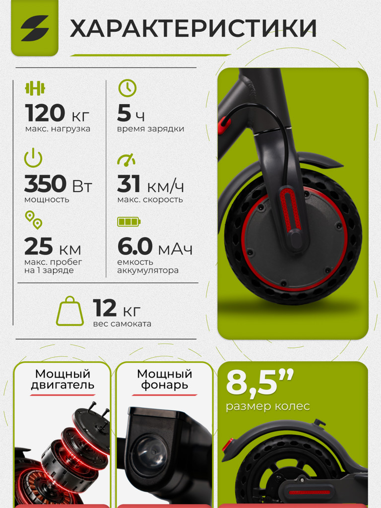 Электросамокат SAMIK M365