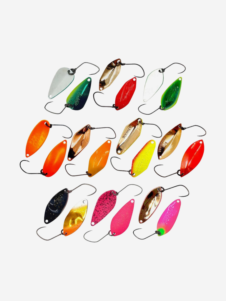 Набор колеблющихся блесен для ловли активной форелиJPSNASTI Trout Set, Active Spoon