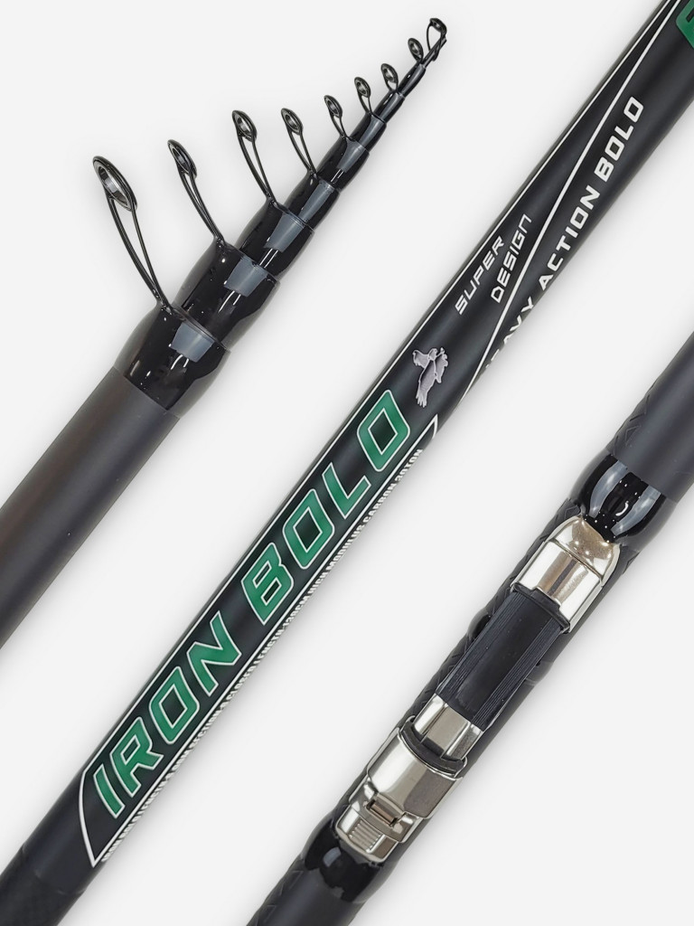 Удилище болонское FISH CRYSTAL "IRON BOLO", длина 6 м (30-80Gr) CARBON 30T+40T