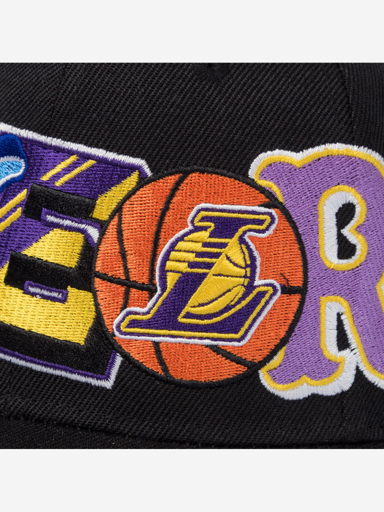 Бейсболка MITCHELL NESS HP10412-LALBLCK Los Angeles Lakers NBA (черный)