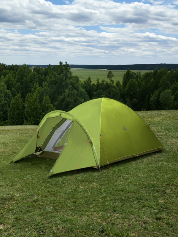 Палатка 2-местная VauDe Campo Compact XT 2P арт. 14221.459 зеленый цвет — купить за 35999 руб. со скидкой 20 %, отзывы в интернет-магазине Спортмастер