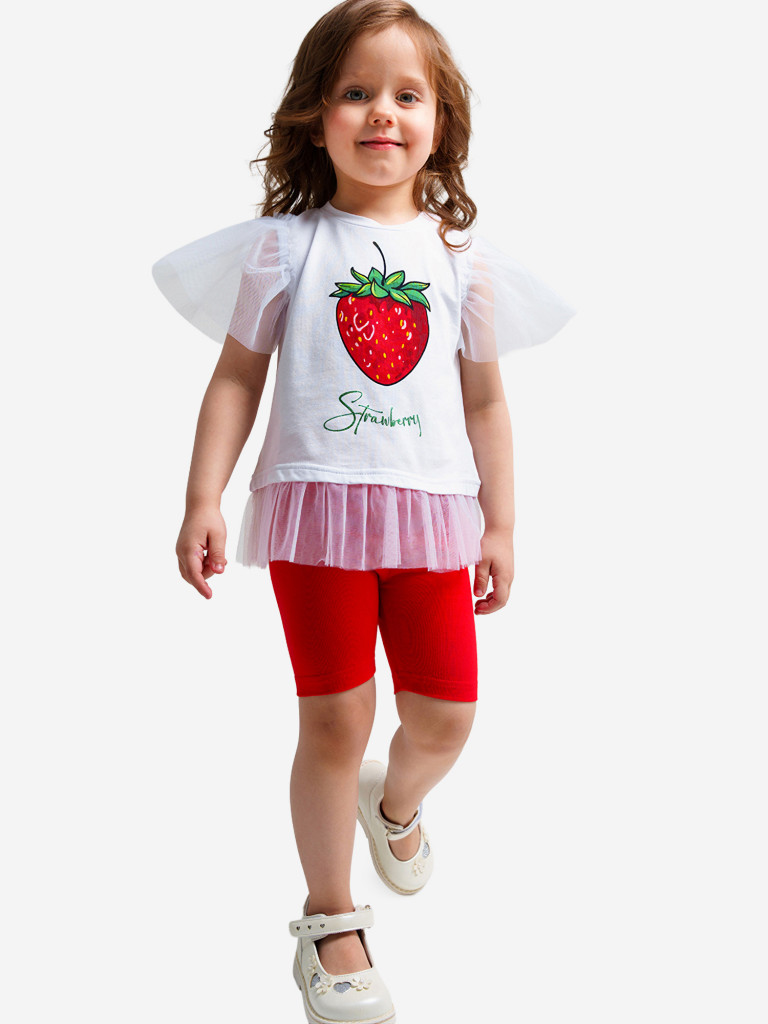 Комплект для девочек: футболка, легинсы PlayToday