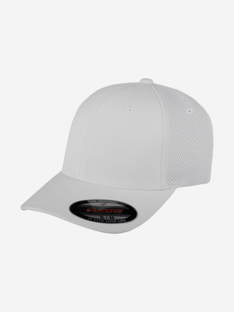 Бейсболка с сеточкой FLEXFIT 6533 (белый)