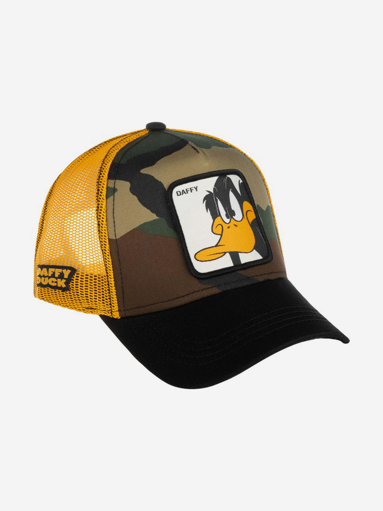 Бейсболка с сеточкой CAPSLAB CL/LOO/1/DAF4 Looney Tunes Daffy Duck (оливковый)