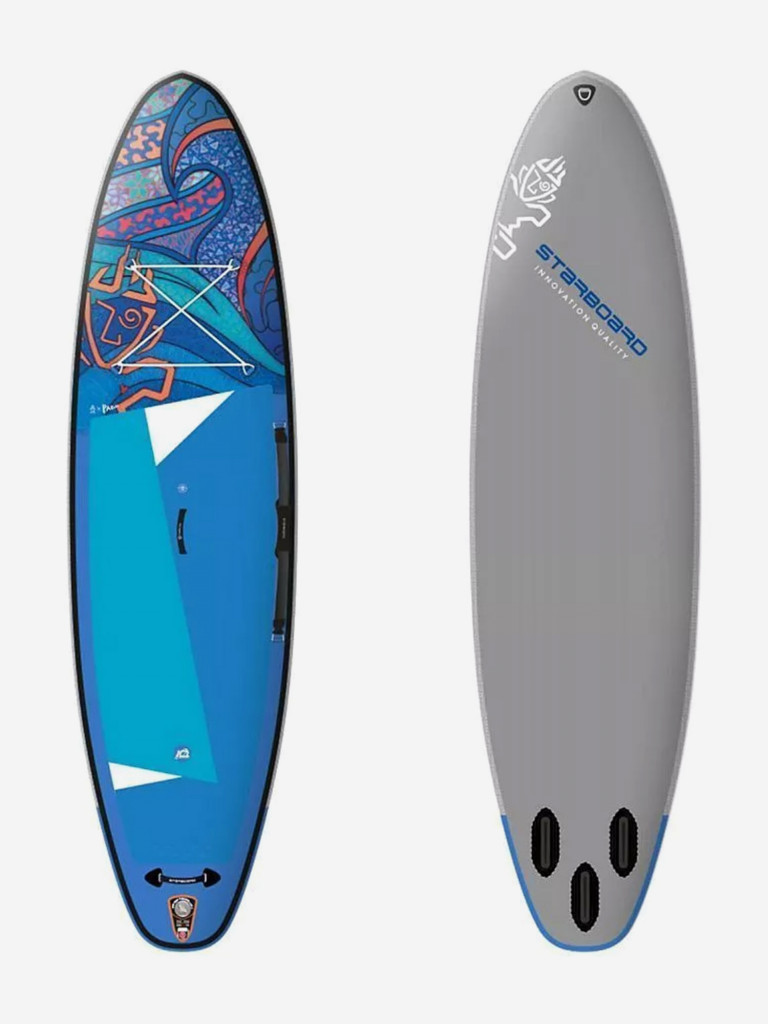Сапборд надувной двухслойный Starboard iGO Tikhine Wave Deluxe Sc 10.8х33х4.75, 325x84x12 см