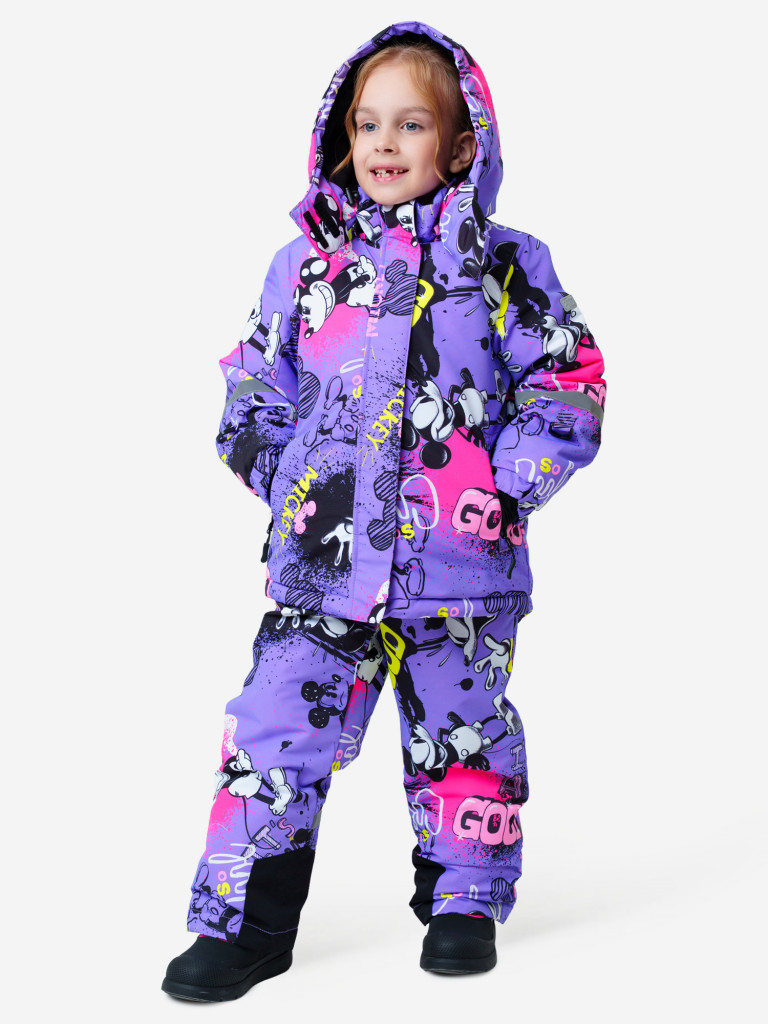 Комплект зимний для девочек: куртка, полукомбинезон PlayToday