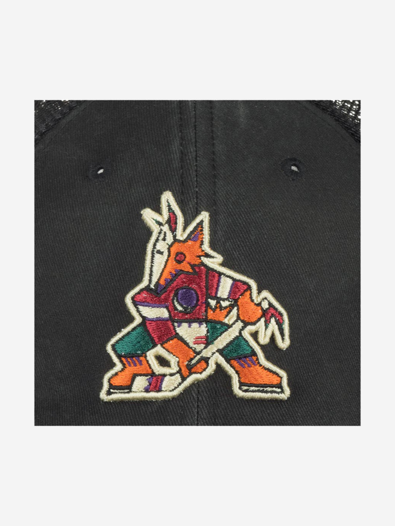 Бейсболка с сеточкой AMERICAN NEEDLE 41152A-PCO Phoenix Coyotes Raglan Bones (черный)