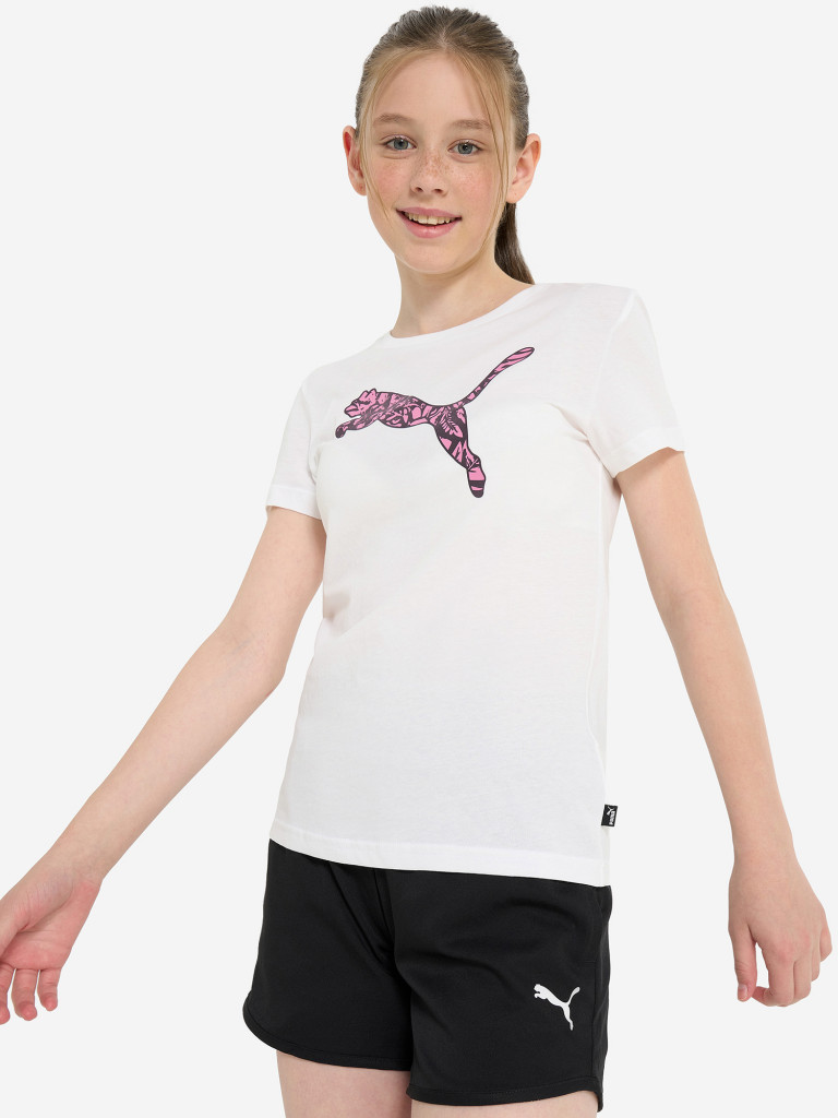 Футболка для девочек PUMA ESS+ Graphic Tropical
