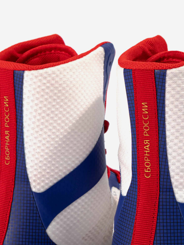 Боксерки Clinch Speed Pro Russian Team бело-сине-красные