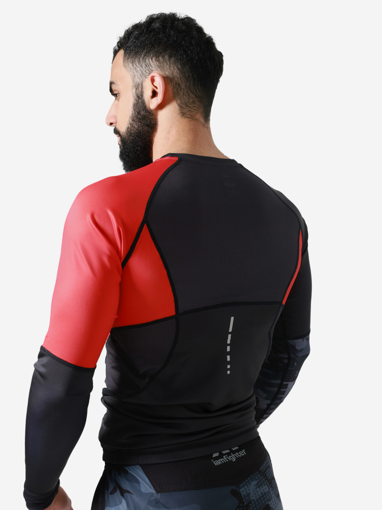 Рашгард с длинными рукавами IAMF MMA RED