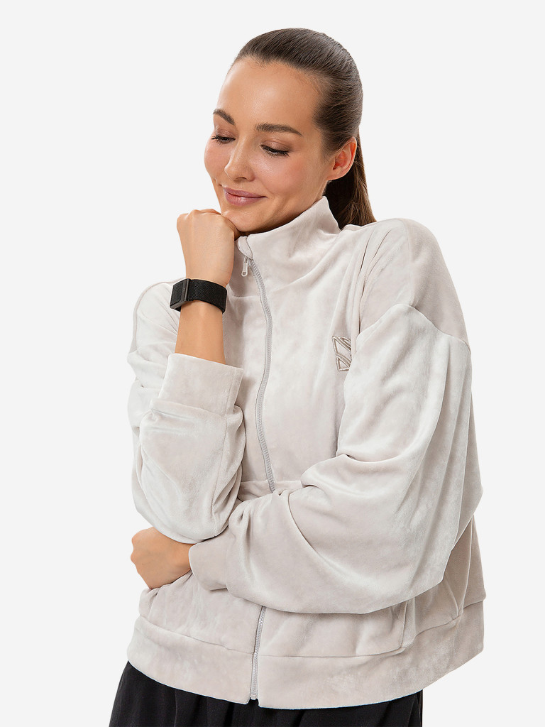 Толстовка женская RAQUETA SPORT на молнии Marshmallow, Perla