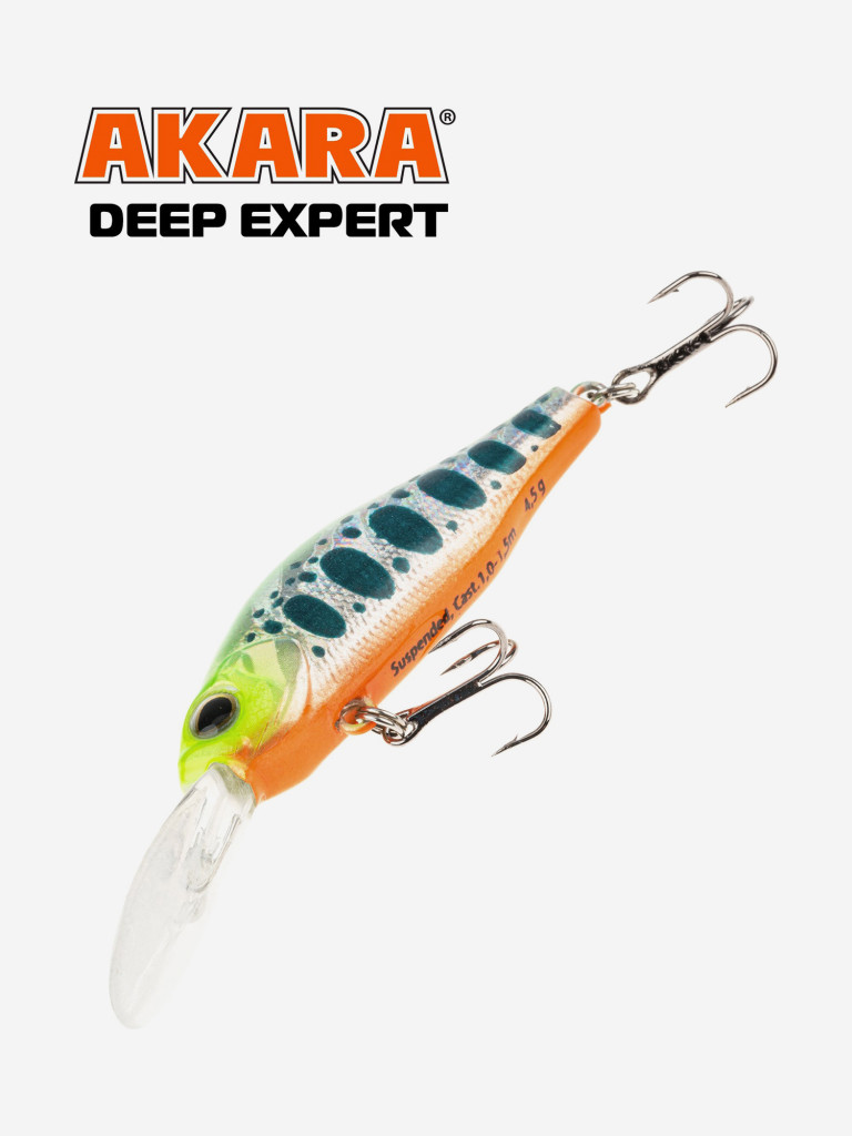 Воблер Akara Deep Expert суспендер, на окуня, щуку, голавля 50 мм. 4,5 гр. A204
