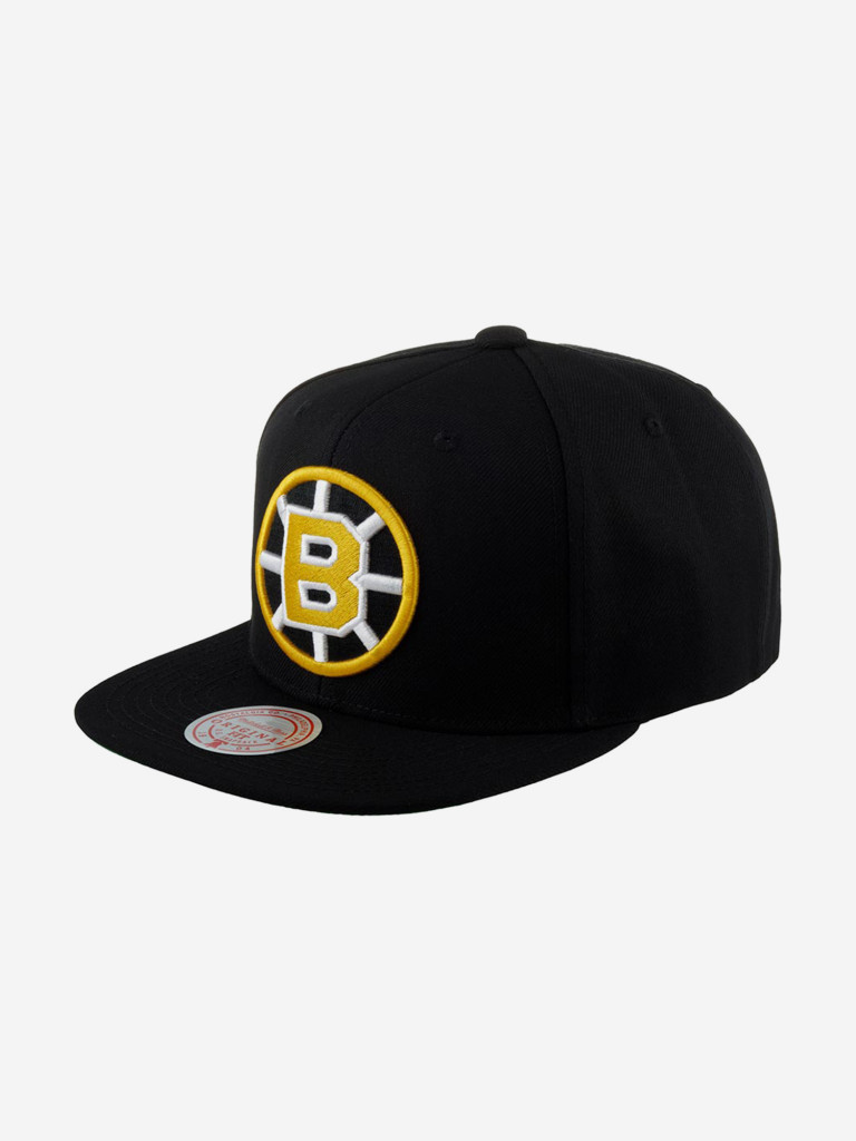 Бейсболка с прямым козырьком MITCHELL NESS 6HSSDX22015-BBNBLCK Boston Bruins NHL