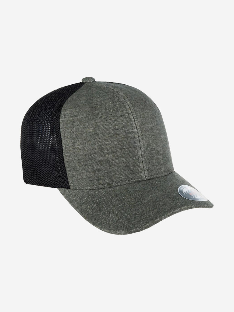 Бейсболка с сеточкой FLEXFIT 6511M (серый)