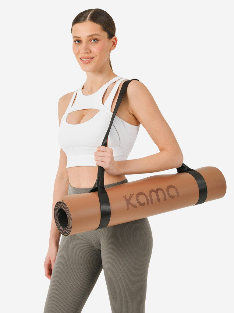 Коврик для йоги и фитнеса Kama, nonslip