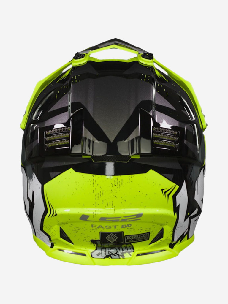 Мотошлем MX437 FAST ALPHA LS2 (желтый глянцевый)