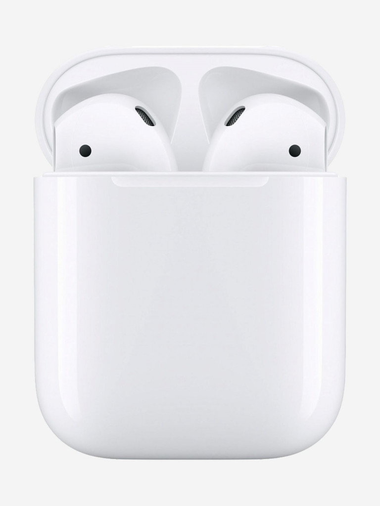 Наушники Apple AirPods 2 (без беспроводной зарядки чехла) MV7N2 белый цвет  — купить за 16973 руб. со скидкой 8 %, отзывы в интернет-магазине  Спортмастер