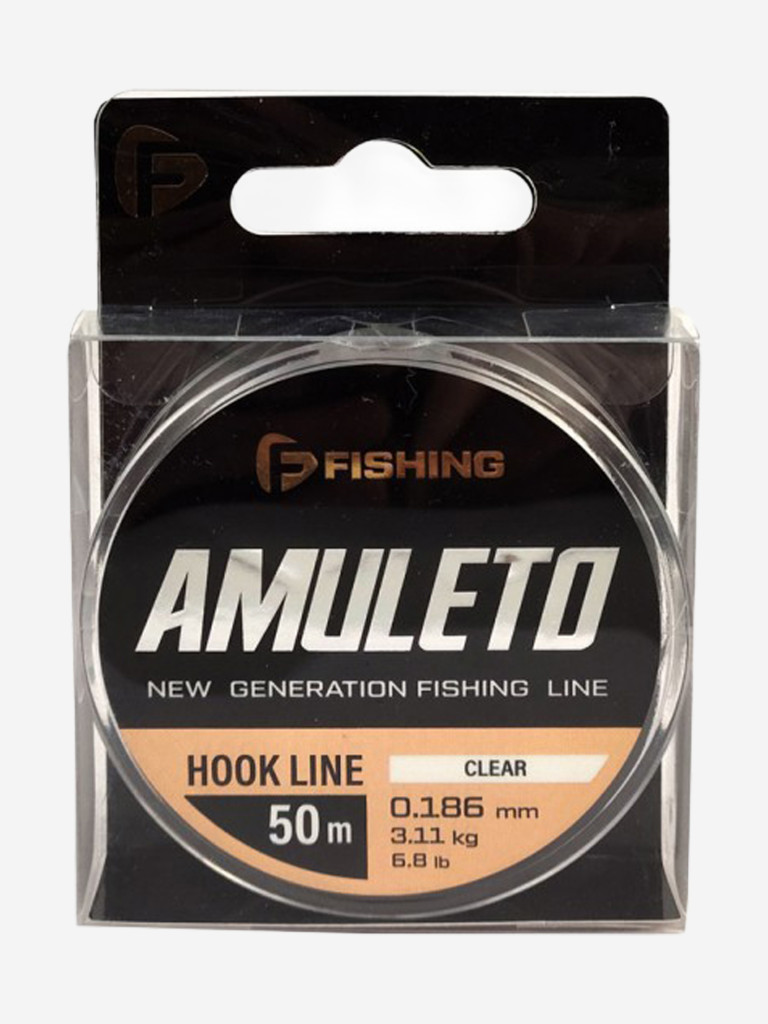 Леска Amuleto Clear F-FISHING 50м 0,186мм 3,11кг/6,8lb