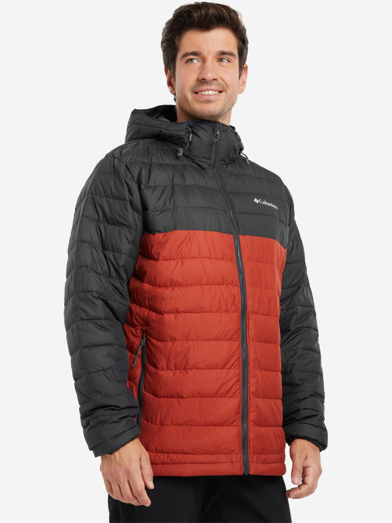Пуховик мужской Columbia Powder Lite Hooded Jacket арт. 1693931 красный ...