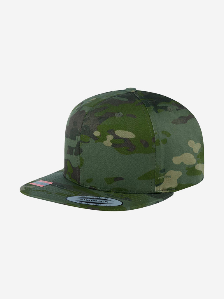 Бейсболка с прямым козырьком FLEXFIT 6089MC (оливковый)