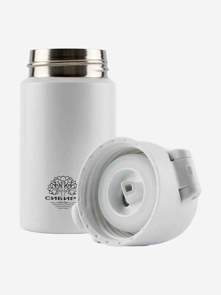 Термос сталь СИБИРЬ 0.25 л. Простое решение белый