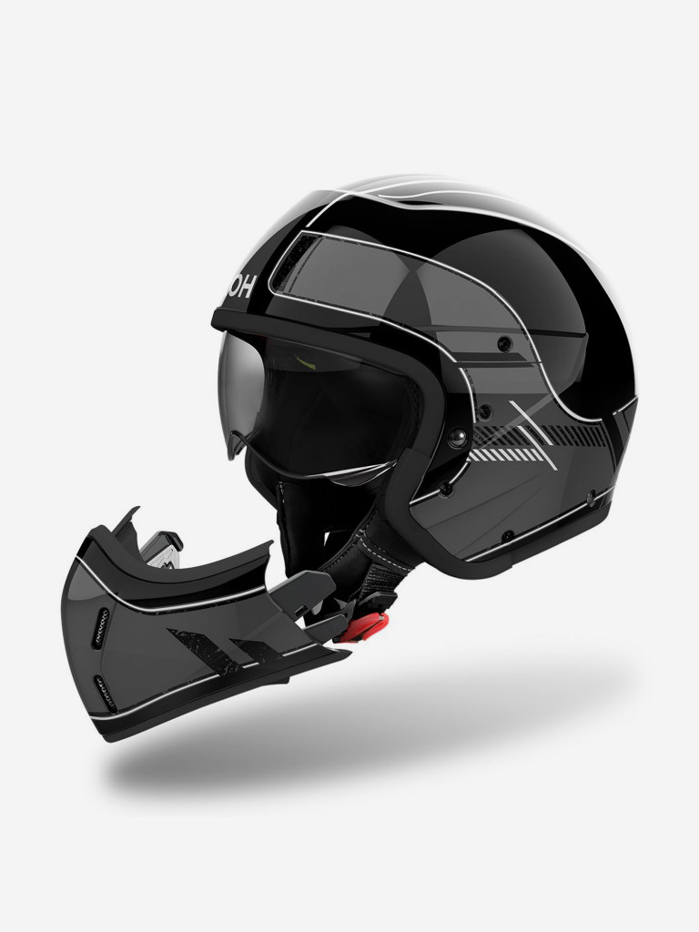 Мотошлем Airoh J110 RASTER Dark Grey Gloss