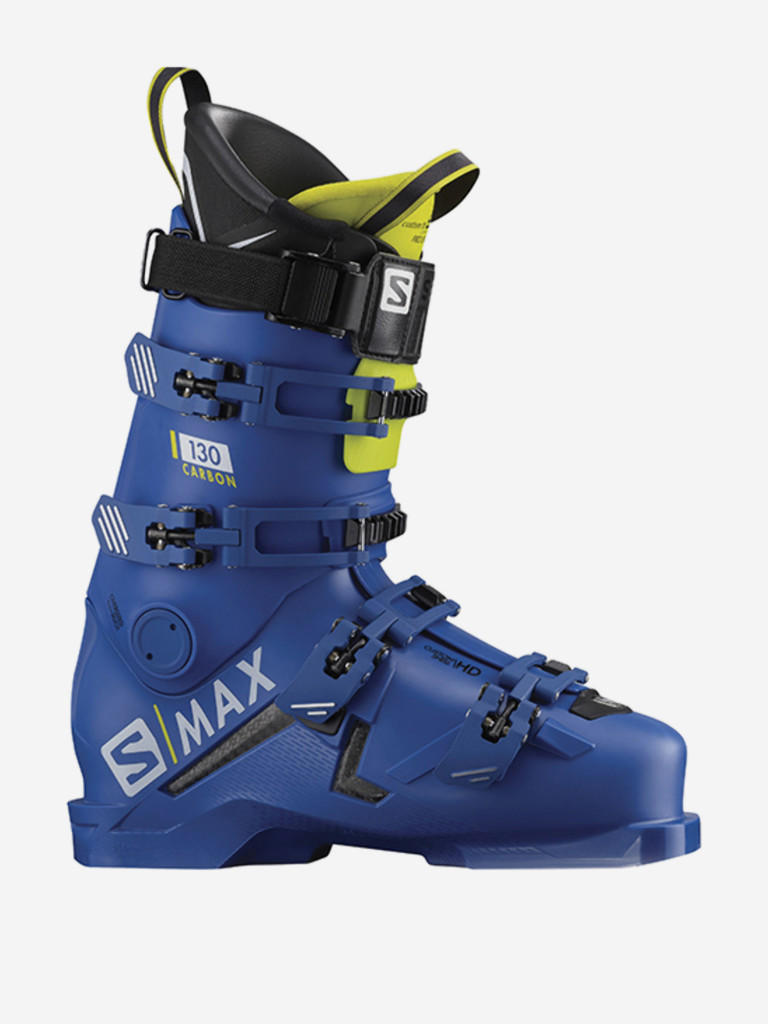 Горнолыжные ботинки Salomon S/Max 130 Carbon Raceblue/Acid Green 19/20